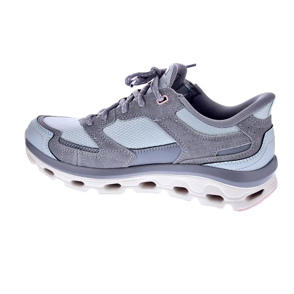 Zapatillas Skechers zapatos Mujer modelo Slip-ins Glide Step Sole Gris Cordón