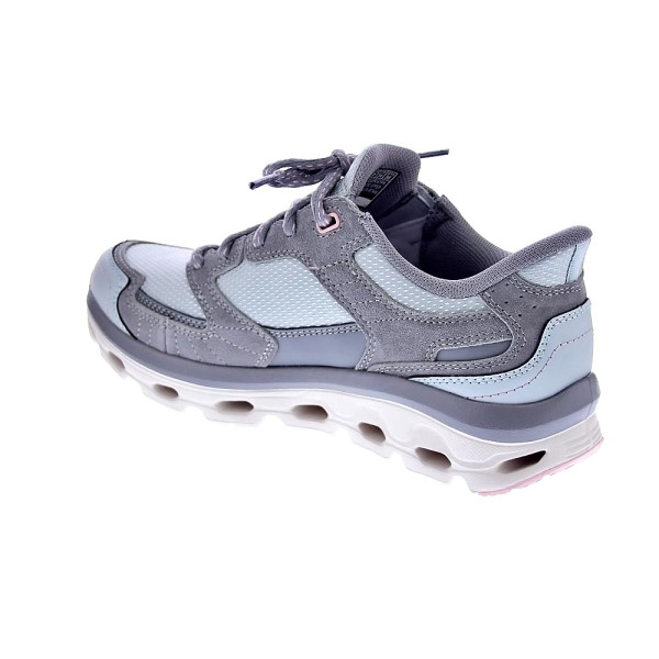 Zapatillas Skechers zapatos Mujer modelo Slip-ins Glide Step Sole Gris Cordón
