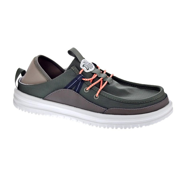 Mocasines Hey Dude zapatos Hombre modelo Bradley Slipper Verde Elástico