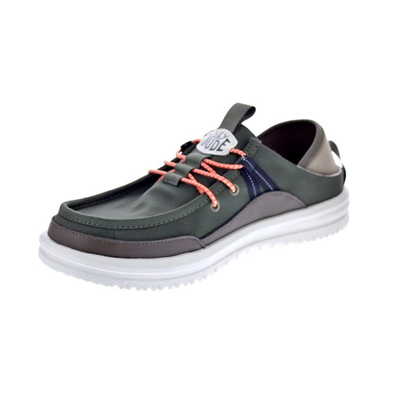 Mocasines Hey Dude zapatos Hombre modelo Bradley Slipper Verde Elástico