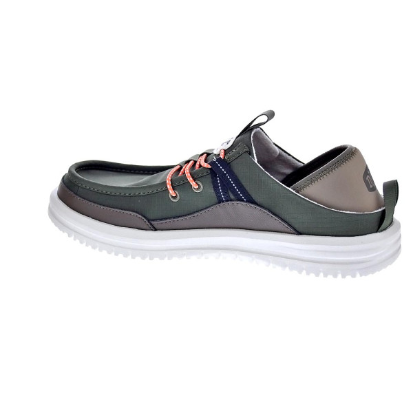 Mocasines Hey Dude zapatos Hombre modelo Bradley Slipper Verde Elástico
