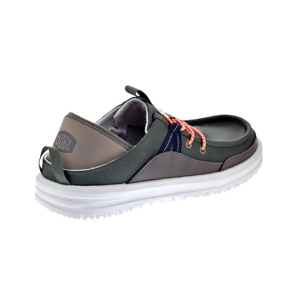 Mocasines Hey Dude zapatos Hombre modelo Bradley Slipper Verde Elástico