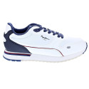 Zapatillas Pepe Jeans zapatos Hombre modelo Bexley South Blanco Cordón