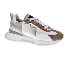 Zapatillas Pepe Jeans zapatos Mujer modelo Archer Gala Beige Cordón 2