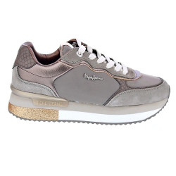 Zapatillas Pepe Jeans zapatos Mujer modelo Rusper Glam Marrón Cordón