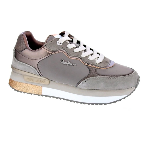 Zapatillas Pepe Jeans zapatos Mujer modelo Rusper Glam Marrón Cordón