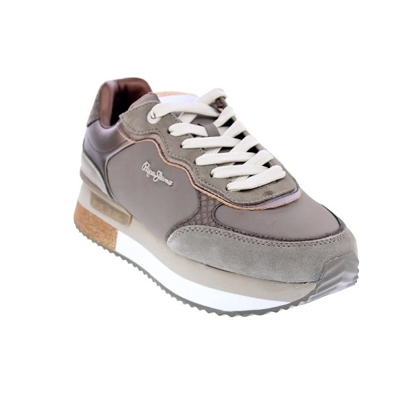 Zapatillas Pepe Jeans zapatos Mujer modelo Rusper Glam Marrón Cordón