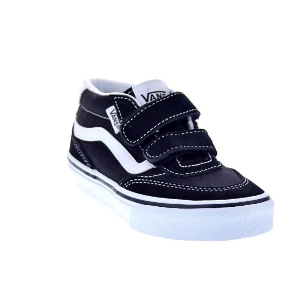 Zapatillas botas Vans zapatos Niño modelo Brooklyn Mid Negro Velcro