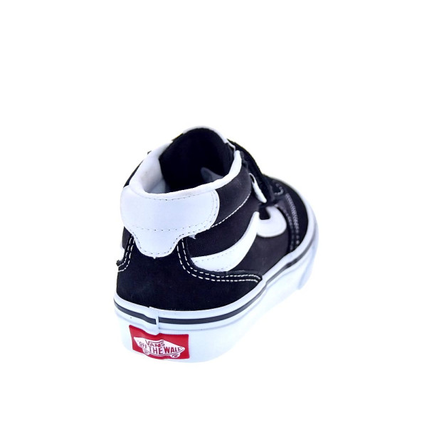 Zapatillas botas Vans zapatos Niño modelo Brooklyn Mid Negro Velcro