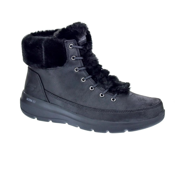 Botines Skechers zapatos Mujer modelo On The Go Negro Cordón