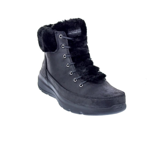 Botines Skechers zapatos Mujer modelo On The Go Negro Cordón