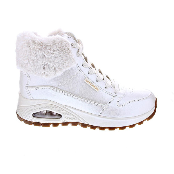 Botines Skechers zapatos Mujer modelo Uno Rugged Blanco Cremallera
