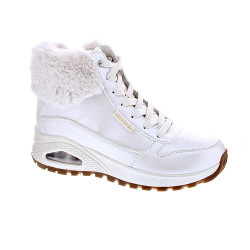 Botines Skechers zapatos Mujer modelo Uno Rugged Blanco Cremallera 2