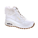 Botines Skechers zapatos Mujer modelo Uno Rugged Blanco Cremallera