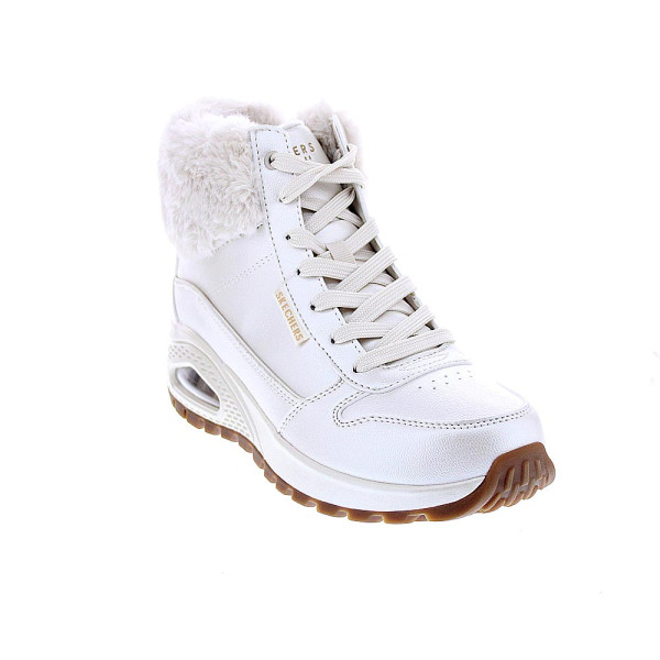 Botines Skechers zapatos Mujer modelo Uno Rugged Blanco Cremallera