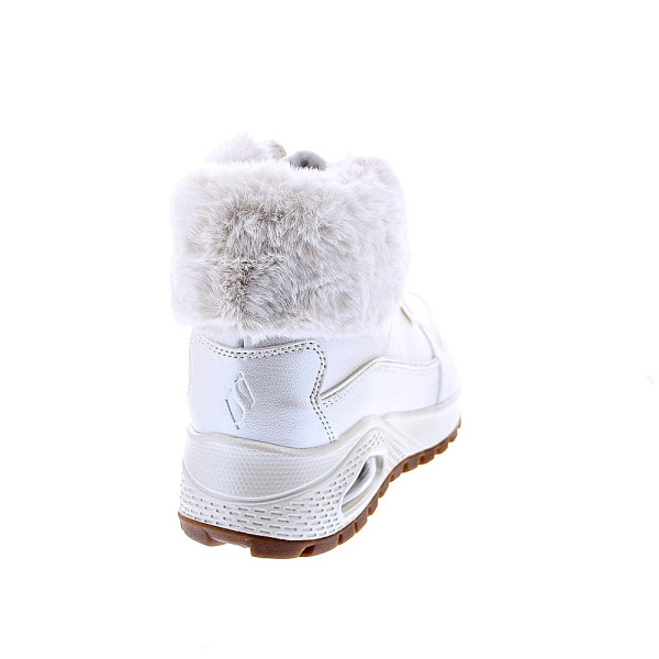 Botines Skechers zapatos Mujer modelo Uno Rugged Blanco Cremallera