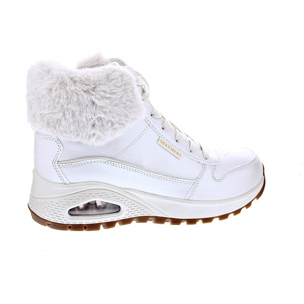 Botines Skechers zapatos Mujer modelo Uno Rugged Blanco Cremallera