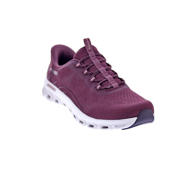 Zapatillas Skechers zapatos Mujer modelo Slipins Glide Step Rojo Elástico