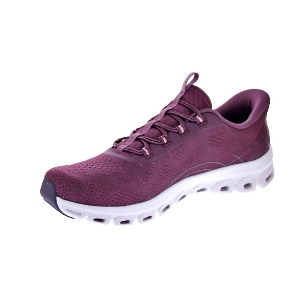 Zapatillas Skechers zapatos Mujer modelo Slipins Glide Step Rojo Elástico