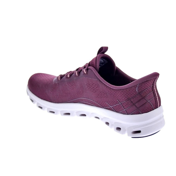 Zapatillas Skechers zapatos Mujer modelo Slipins Glide Step Rojo Elástico