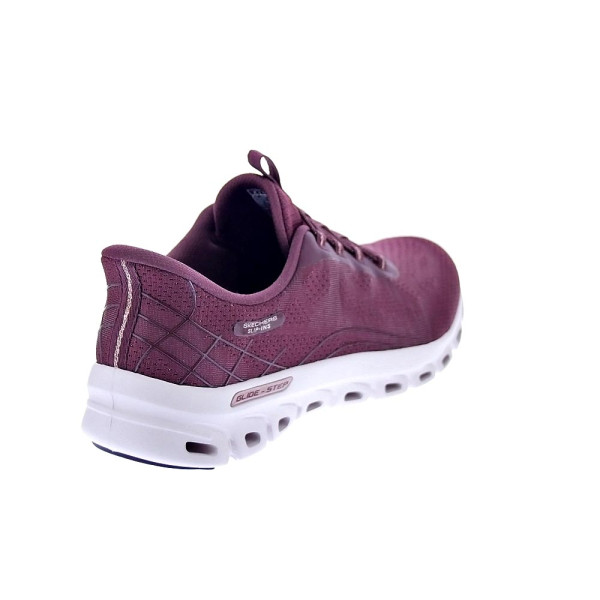 Zapatillas Skechers zapatos Mujer modelo Slipins Glide Step Rojo Elástico