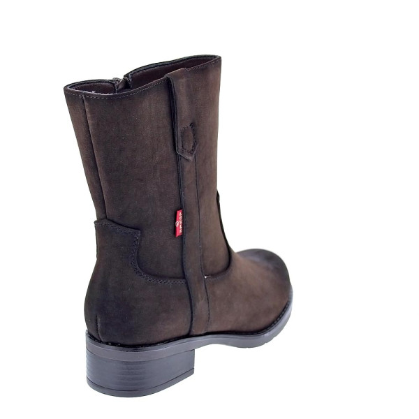 Botines Levis zapatos Niña modelo Mattie Marrón Cremallera