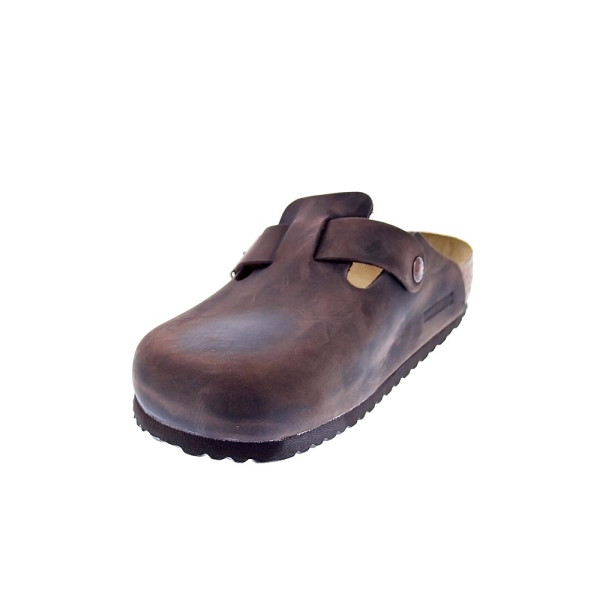 Zuecos Birkenstock zapatos Hombre modelo Boston Marrón 