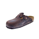 Zuecos Birkenstock zapatos Hombre modelo Boston Marrón 