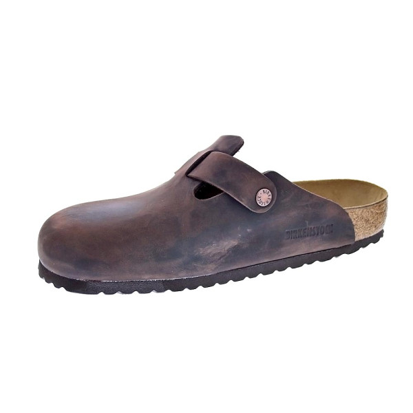 Zuecos Birkenstock zapatos Hombre modelo Boston Marrón 