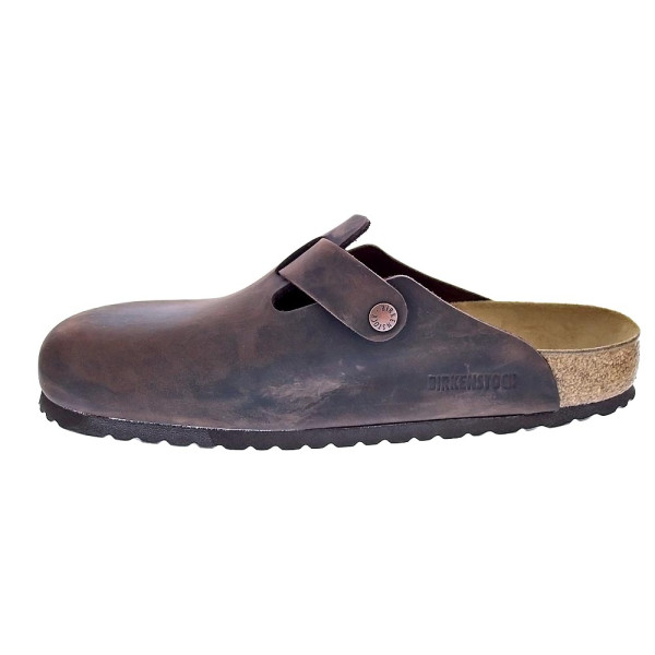 Zuecos Birkenstock zapatos Hombre modelo Boston Marrón 