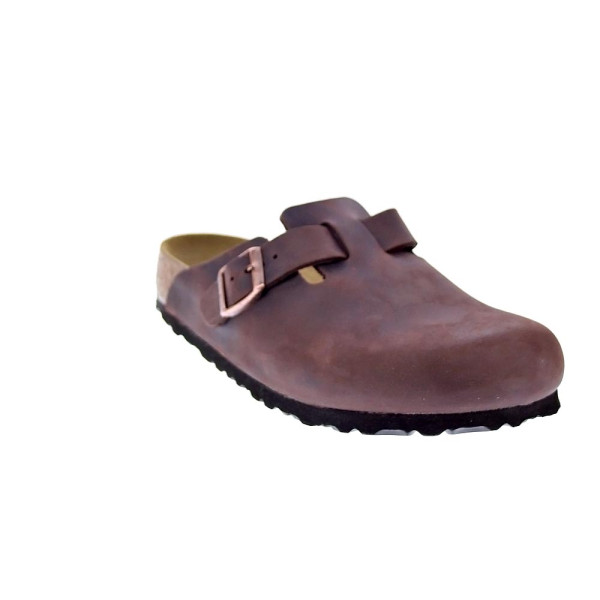Zuecos Birkenstock zapatos Mujer modelo Boston Marrón 