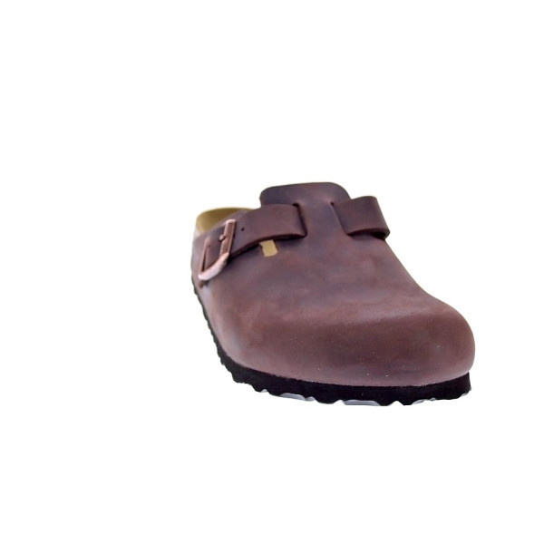Zuecos Birkenstock zapatos Mujer modelo Boston Marrón 