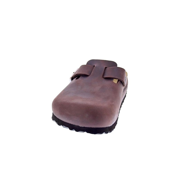 Zuecos Birkenstock zapatos Mujer modelo Boston Marrón 