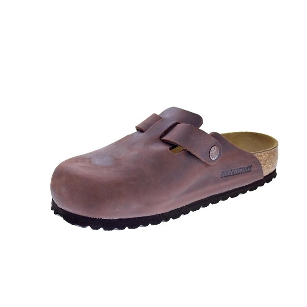 Zuecos Birkenstock zapatos Mujer modelo Boston Marrón 