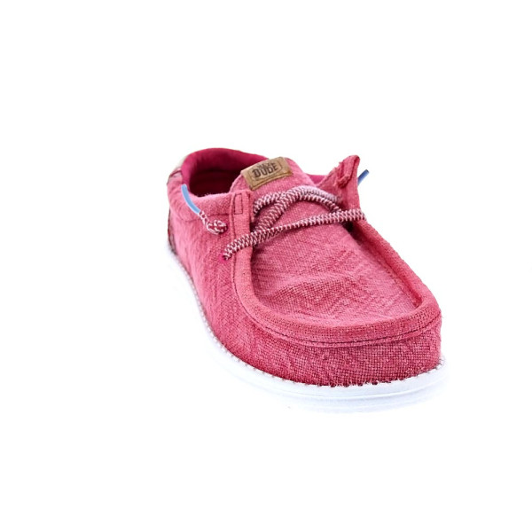 Mocasines Hey Dude zapatos Hombre modelo Wally Jute Rojo Elástico