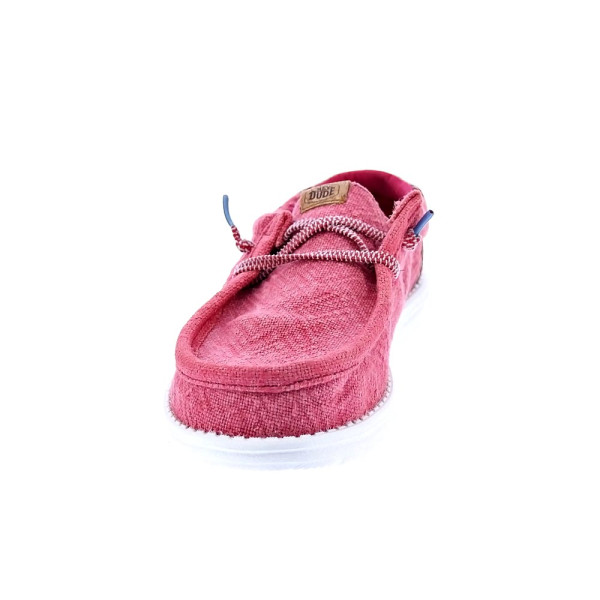 Mocasines Hey Dude zapatos Hombre modelo Wally Jute Rojo Elástico
