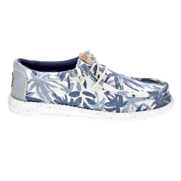 Mocasines Hey Dude zapatos Hombre modelo Wally Palm Gris Elástico