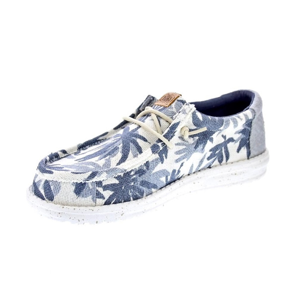 Mocasines Hey Dude zapatos Hombre modelo Wally Palm Gris Elástico