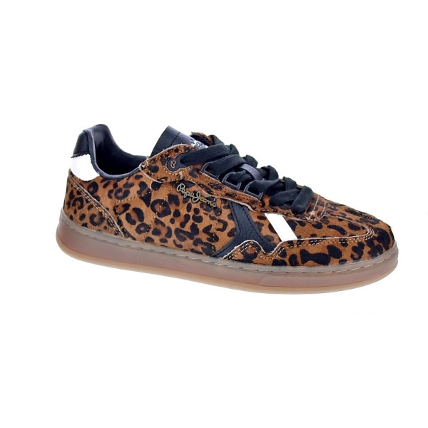 Zapatillas Pepe Jeans zapatos Mujer modelo Ball Print Marrón Cordón