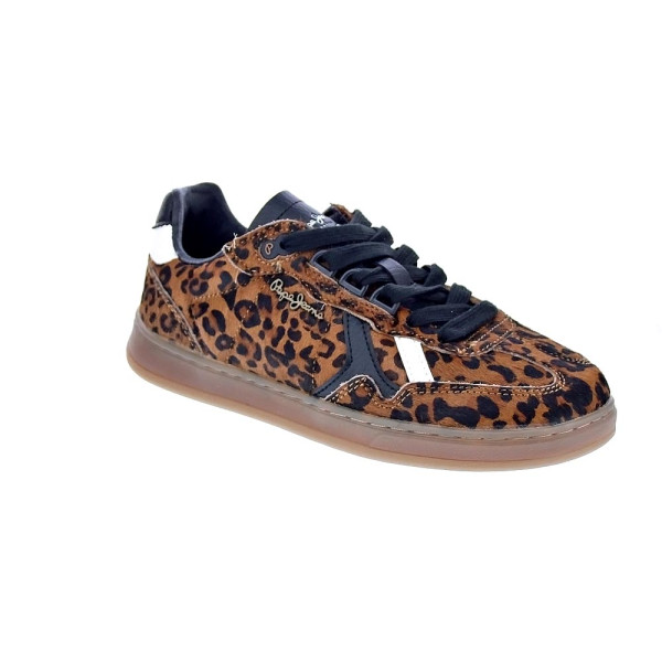 Zapatillas Pepe Jeans zapatos Mujer modelo Ball Print Marrón Cordón