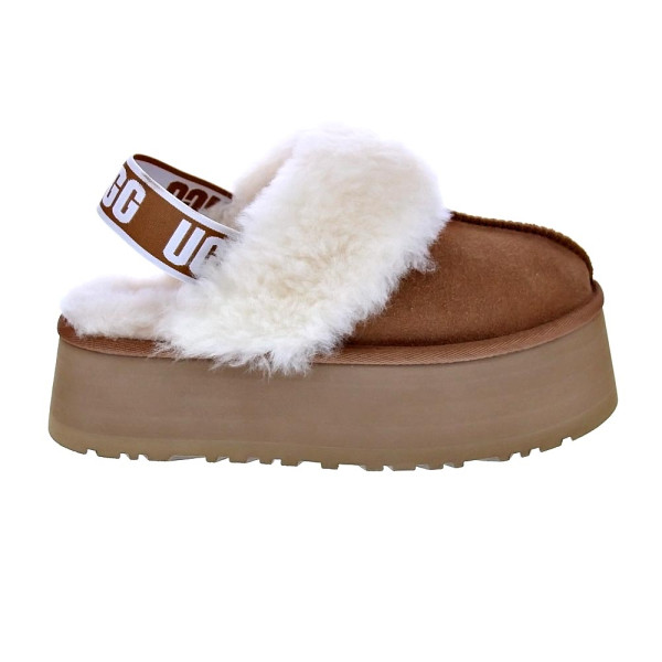 Zuecos Ugg zapatos Mujer modelo Funkette Marrón Elástico