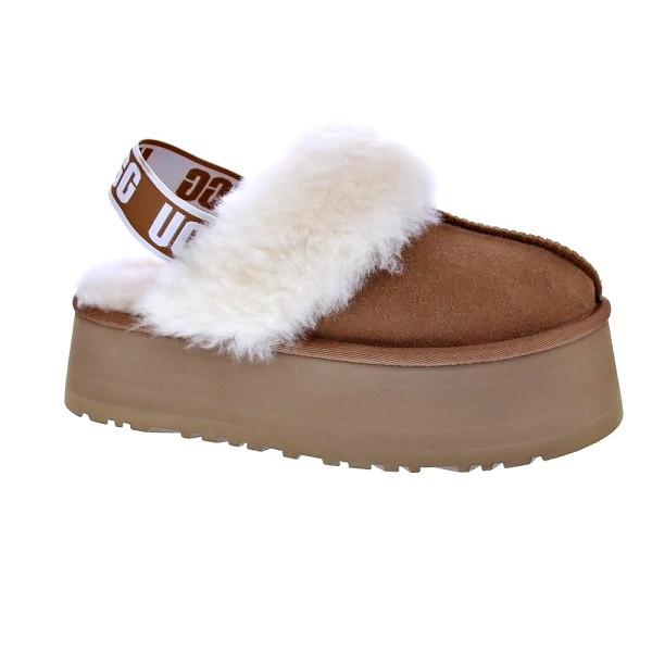 Zuecos Ugg zapatos Mujer modelo Funkette Marrón Elástico