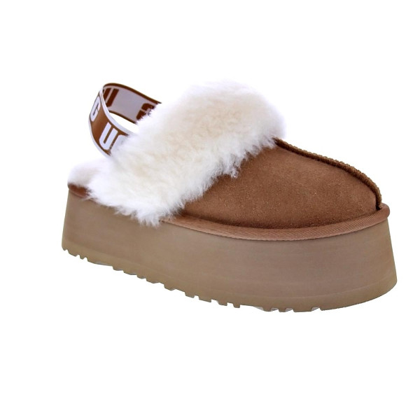 Zuecos Ugg zapatos Mujer modelo Funkette Marrón Elástico