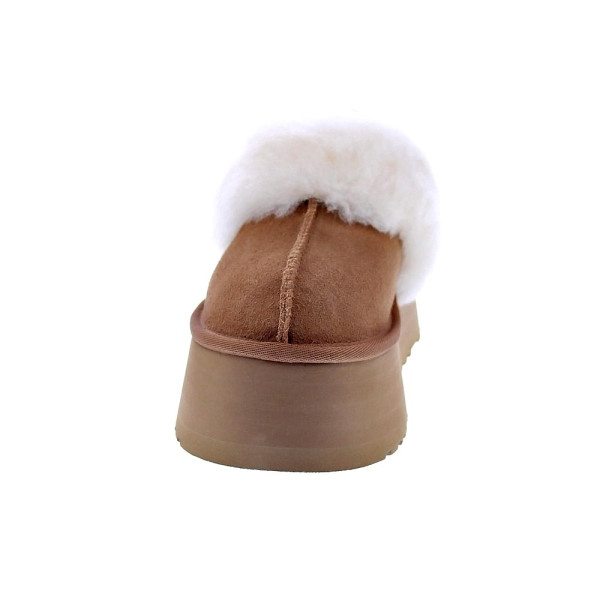 Zuecos Ugg zapatos Mujer modelo Funkette Marrón Elástico