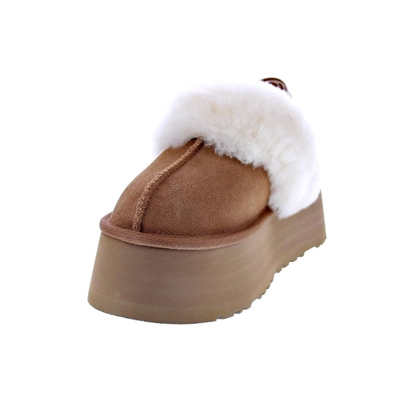 Zuecos Ugg zapatos Mujer modelo Funkette Marrón Elástico