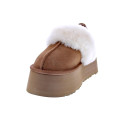 Zuecos Ugg zapatos Mujer modelo Funkette Marrón Elástico