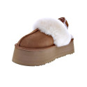 Zuecos Ugg zapatos Mujer modelo Funkette Marrón Elástico