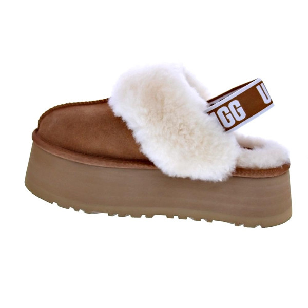 Zuecos Ugg zapatos Mujer modelo Funkette Marrón Elástico