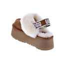 Zuecos Ugg zapatos Mujer modelo Funkette Marrón Elástico
