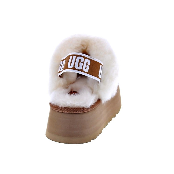 Zuecos Ugg zapatos Mujer modelo Funkette Marrón Elástico
